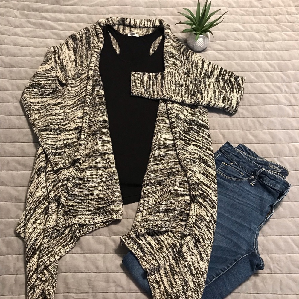 Roxy Marled Open Front Sweater